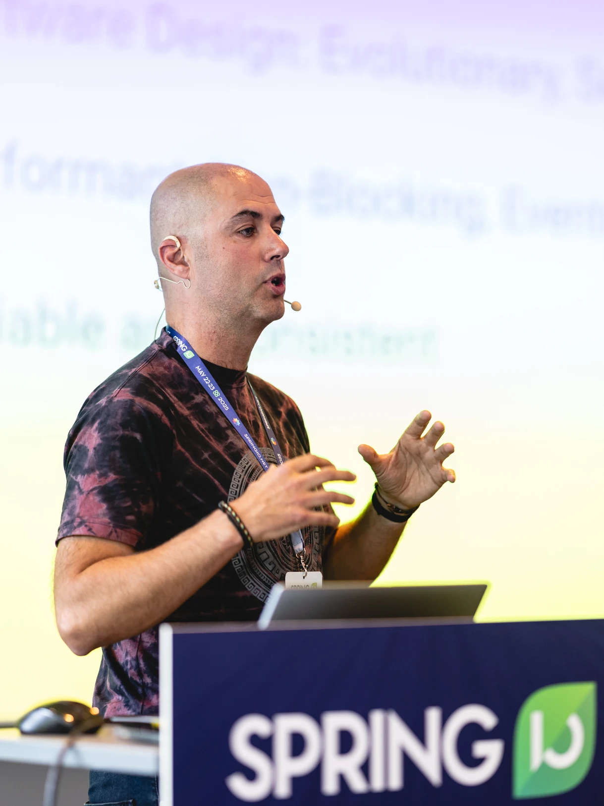 Ivan Garcia Sainz-Aja speaking at Spring I/O 2025