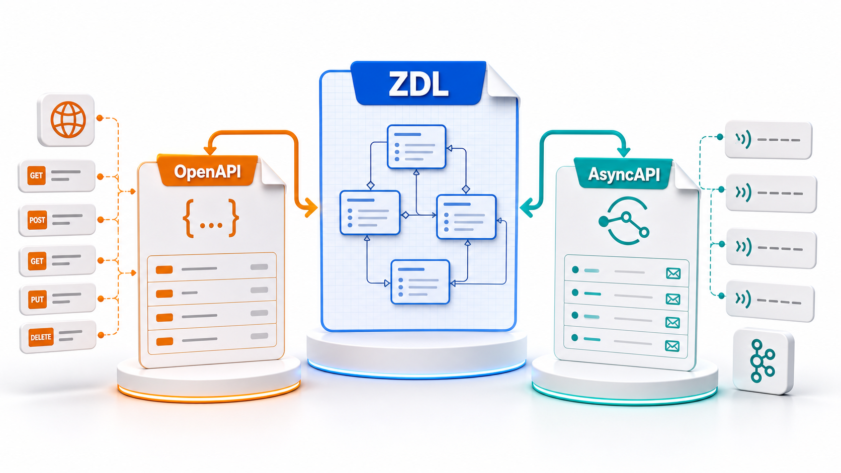 OpenAPI and AsyncAPI generated from the Arcadia Orders Checkout ZDL model
